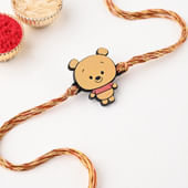 Happy Pooh Face Kids Rakhi