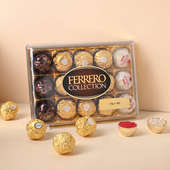 Designer Rakhi Set With Ferrero Rocher