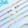 Set Of Five Soft Hues Beaded Rakhis