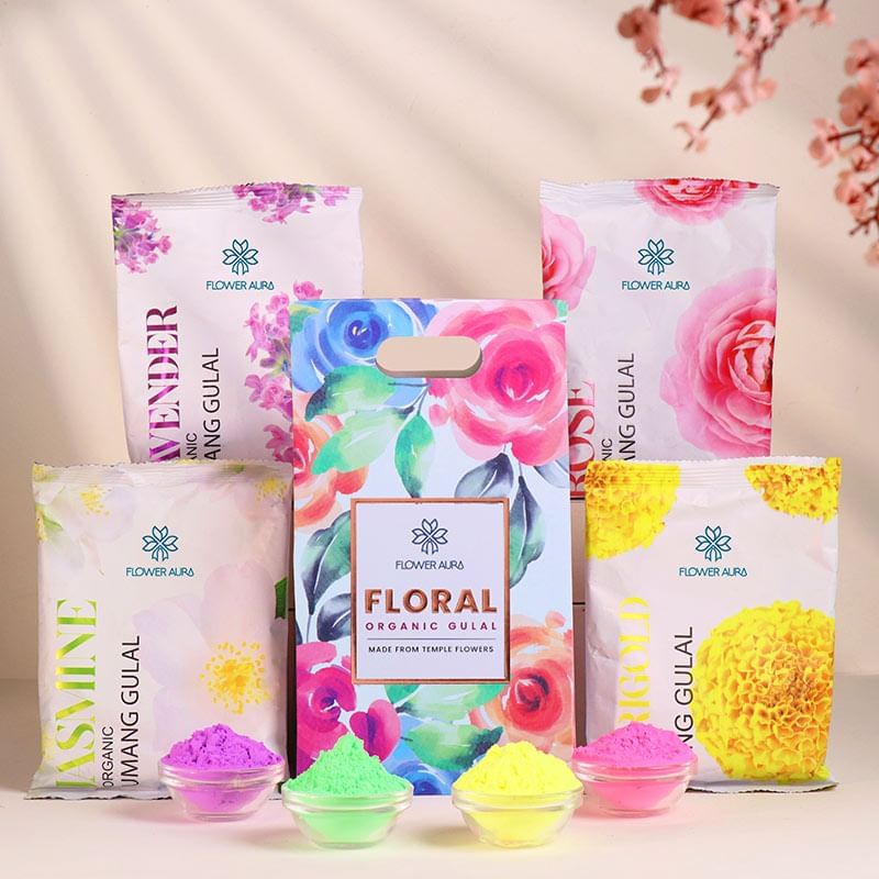 Organic Holi Gulal Powder Set