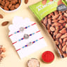 Set Of Three Designer Rakhis With Almonds
