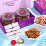 Set Of Three Divine Rakhis N Almond Raisin Treats