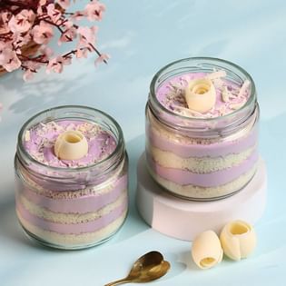 Set Of Two Blissful Pineapple Jar Cakes