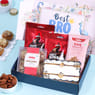 Set Of Two Divine Rakhis N Treats Hamper