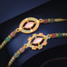 Set Of Two Elegant Twinstone Rakhis