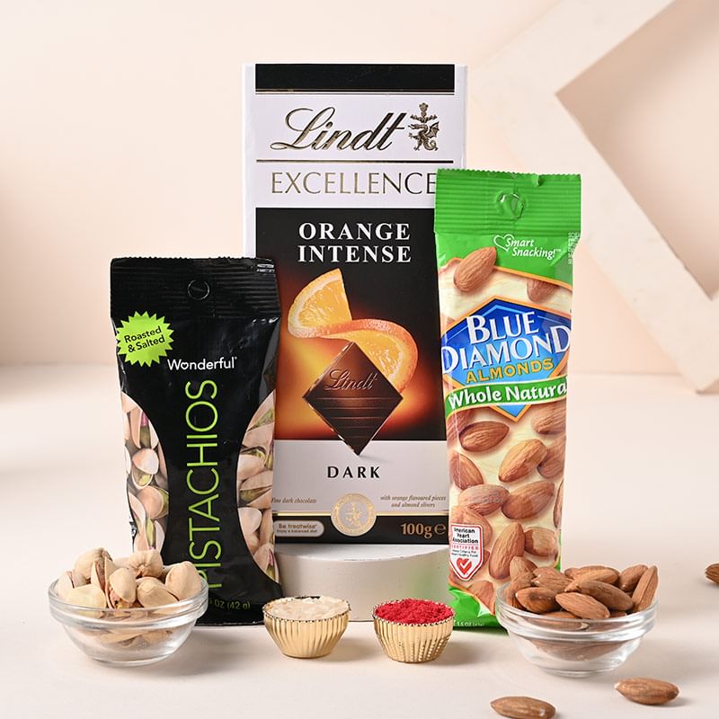 Pistachios Almond And Lindt Chocolate