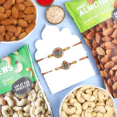 Set Of Two Regal Heritage Rakhis N Dry Fruits