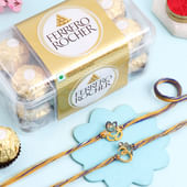 Set Of Two Spiritual Charm Rakhis N Treats