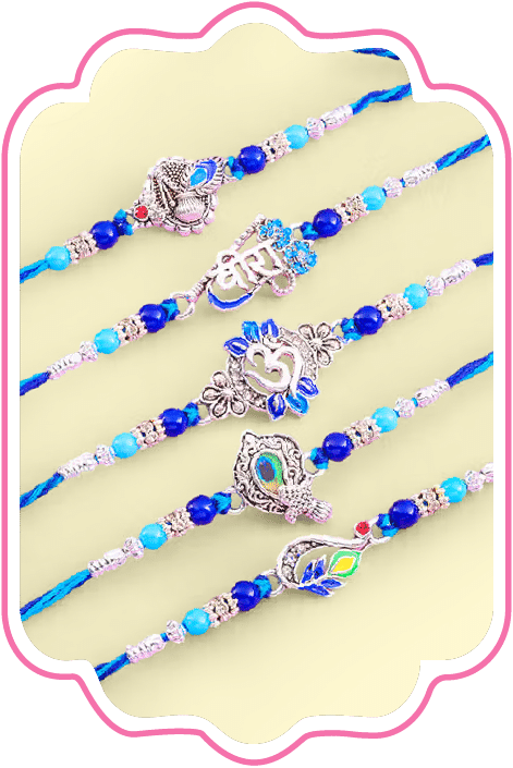 Set of 5 Rakhi