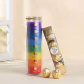 Seven Chakra Candle With Ferrero Rocher