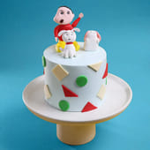 Shinchan N Shiro Cake