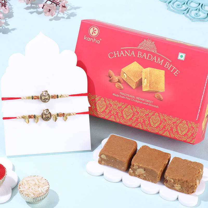 Shiva Bhaiya Bhabhi Rakhi With Chana Badam Bite