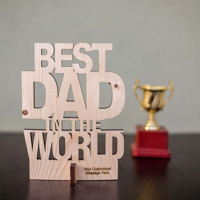 Best Dad Wooden Keepsake-Germany