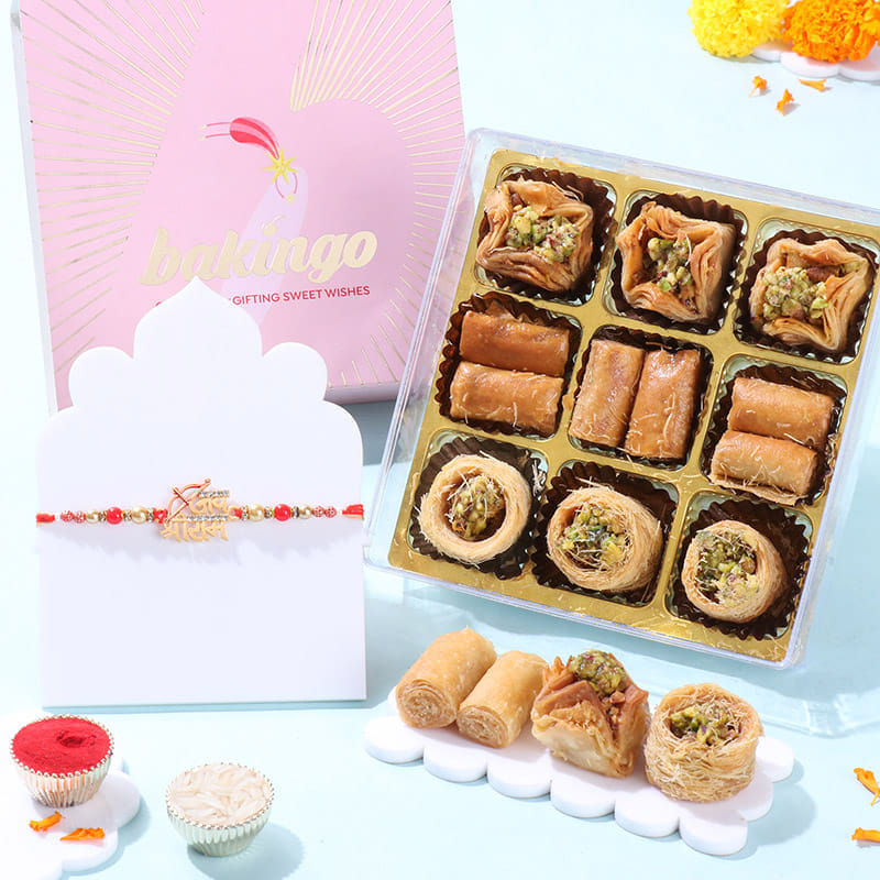 Shree Ram Rakhi With Baklawa Treats
