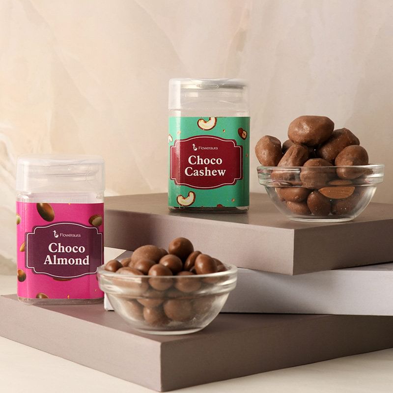 Shringar With Healthy Choco Nuts For Karwa Chauth Sargi 