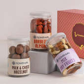 Choco Almond Trail Mix N Kalimirch Cashew Combo Gift for New Year