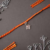 Silver Leaf Designer Rakhi