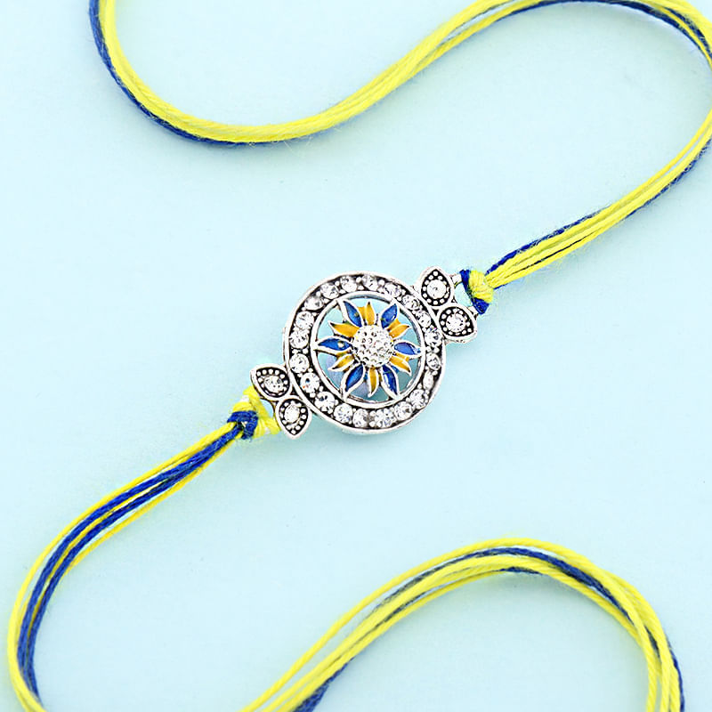 Single Floweral Centerpiece Rakhi