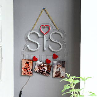 Neon Personalised Wall Hanging for Sister