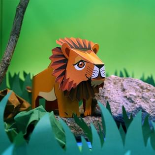 Six Endangered Wildlife Paper Craft Kit
