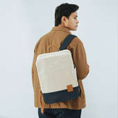 Sleek Cotton Canvas Backpack
