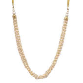 Sleek Golden Pearl Chain