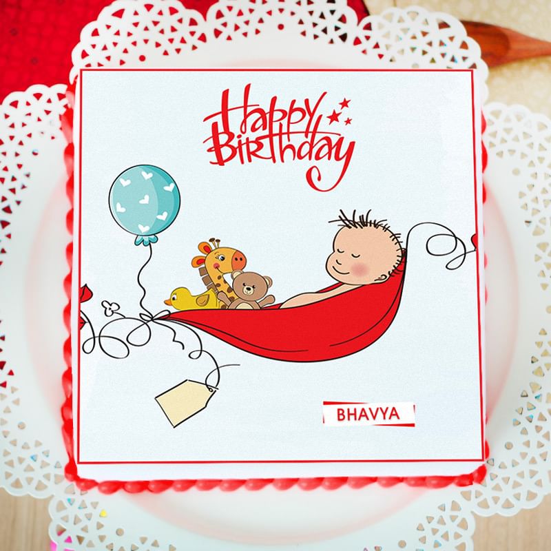 Sleeping Baby Poster Cake