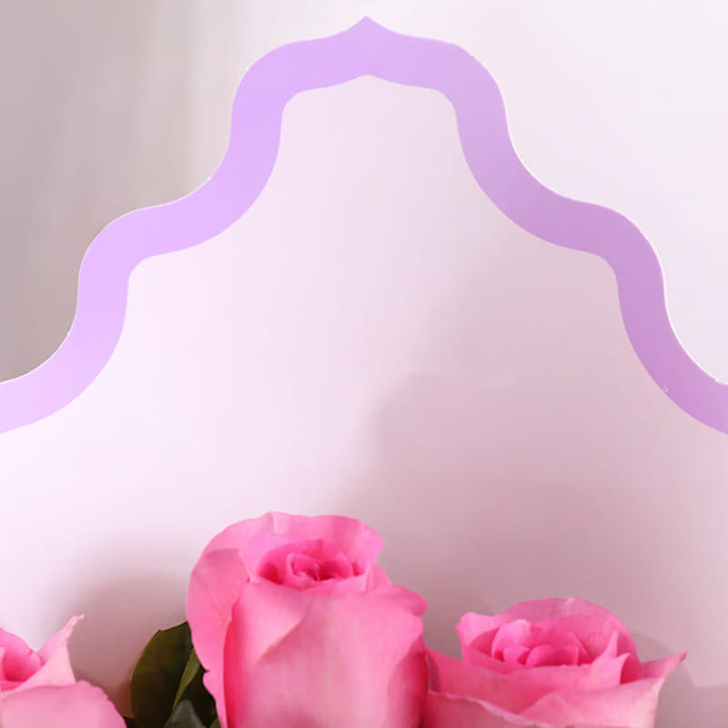 Sleeved Ballet Of Blushing Pink Roses
