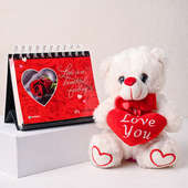 Order Small Teddy N Love Quotes Desktop For Valentines Day