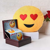 Smile Trail Box With Cushion For Valentine's Day