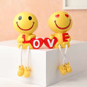 Order Smiley Love Couple Showpiece for Valentine Day