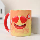 Smiley Pillow With Clock N Coffee Mug