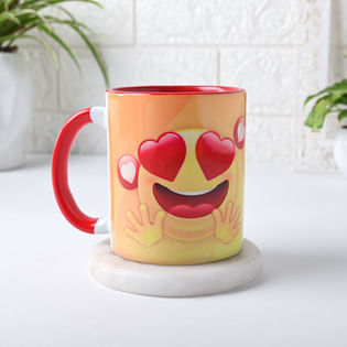 One Red Ceramic Mug For Valentine