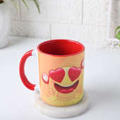 One Red Ceramic Mug For Valentine