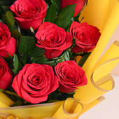 Bunch Of 12 Red Roses