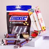 Snickers Miniature With Pious Rakhi