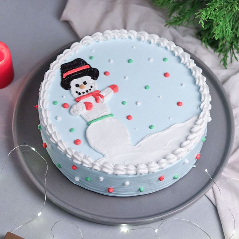 Snowman Christmas Cake