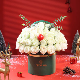 Snowy Bloom Christmas Rose Box