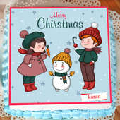 Christmas Poster Cake