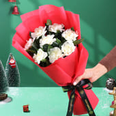 Snowy Gerberas In Pure Romance