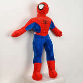 Left Side View of Soft Spiderman Toy
