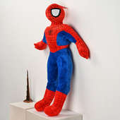 Right Side View of Soft Spiderman Toy