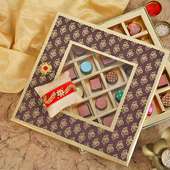 Order Designer Rakhi, Handmade Chocolate With Box Online