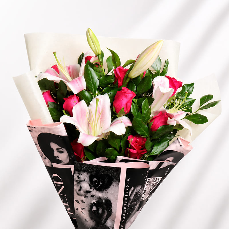 Roses N Lily in Fashion Paper