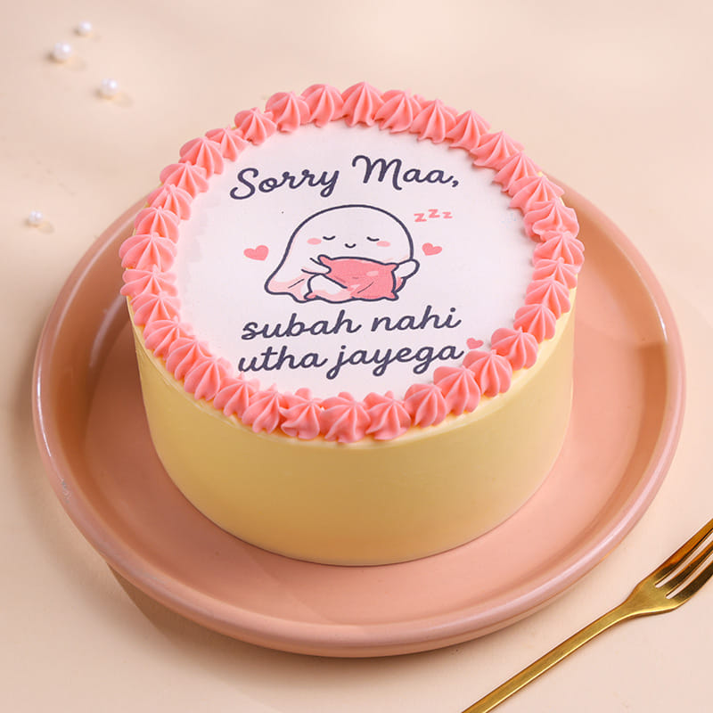 Sorry Maa Sleep Is Life Bento Cake