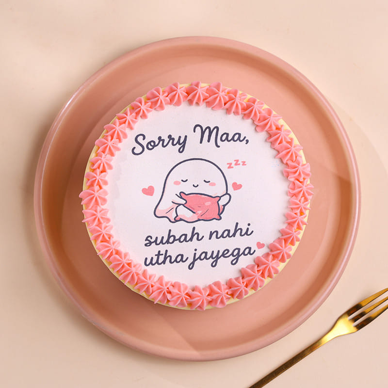 Sorry Maa Sleep Is Life Bento Cake