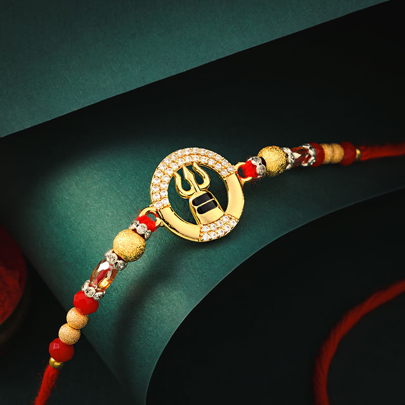 Sparkling Shiv Trishul Rakhi
