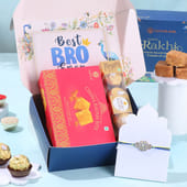 Sparkling Stone Rakhi With Sweet Treats
