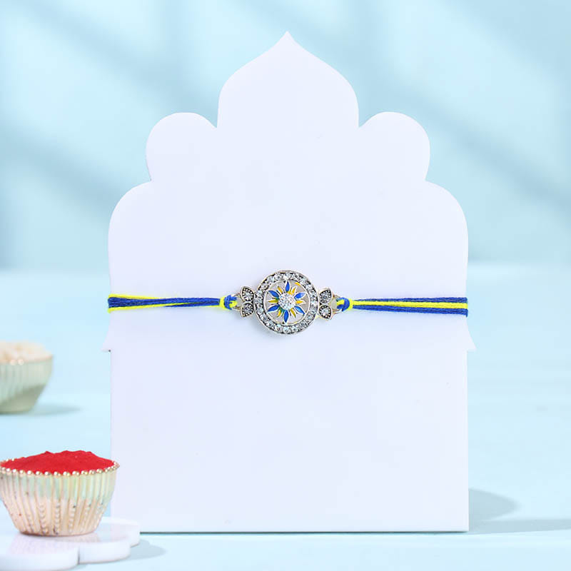 Sparkling Stone Rakhi With Sweet Treats