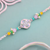 Sparkling Stones N Pastel Florals Rakhi